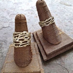 Branch Ring Sterling Silver. Tree Leaves Nature